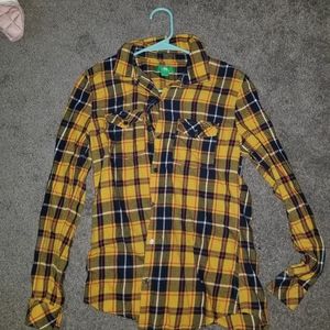 Womens yellow flannel